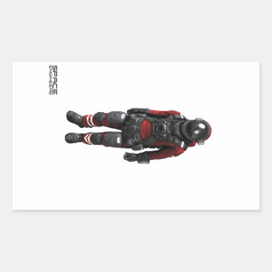 Ruimtevaarttechnici Rectangle Stickers - astronaut