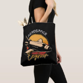 Ruimtevaarttechnicus Rocket Science Retro Space Tote Bag (Dichtbij)