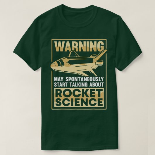 Ruimtevaarttechniek Aerospace Funny Rocket Scienti T-shirt (Design voorkant)