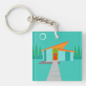 Ruimtevaarttijdperk Cartoon AcrylSleutelhanger Sleutelhanger (Voorkant)