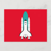 ruimtevaartuig briefkaart (Voorkant)