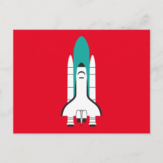 ruimtevaartuig briefkaart (Voorkant)