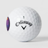 Ruimtevaartuig buitenaards sterrenstelsel vader golfballen (Logo)