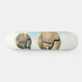 Ruimtevaartuig dat door een planeet vliegt skateboard (Horizontaal)