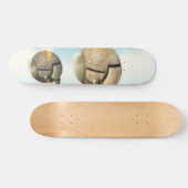 Ruimtevaartuig dat door een planeet vliegt skateboard (Horizontaal)