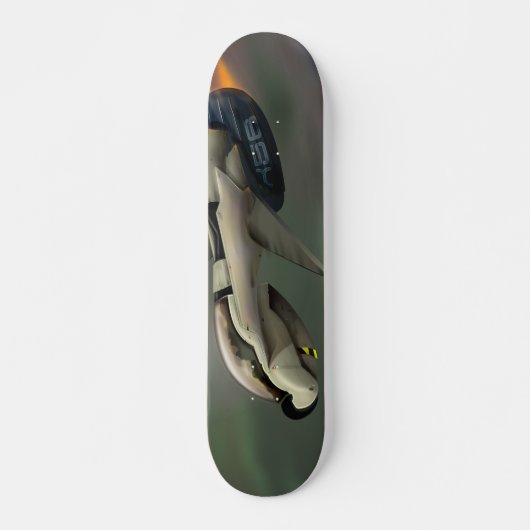 Ruimtevaartuig dat door een planeet vliegt skateboard (Voorkant)