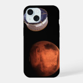Ruimtevaartuig met de Perseverance Rover iPhone 15 Case (Achterkant)