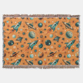  ruimtevaartuig Rocket Ships Pattern -Cosmos(1) Deken (Voorkant)