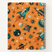ruimtevaartuig Rocket Ships Pattern -Cosmos(1) Notitieboek (Achterkant)