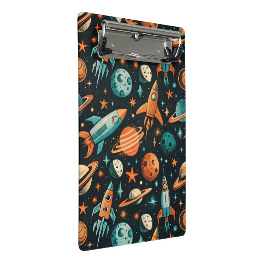  ruimtevaartuig Rocket Ships Pattern -Cosmos(2) Mini Klembord (Schuin)