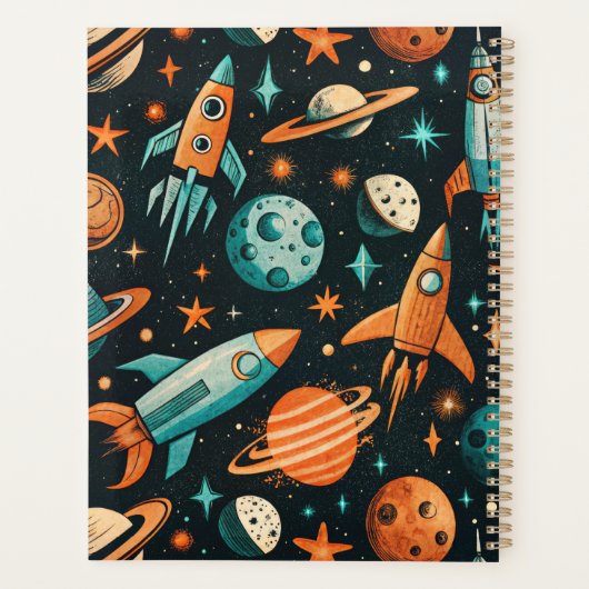 ruimtevaartuig Rocket Ships Pattern -Cosmos(2) Planner (Achterkant)