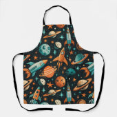  ruimtevaartuig Rocket Ships Pattern -Cosmos(2) Schort (Voorkant)