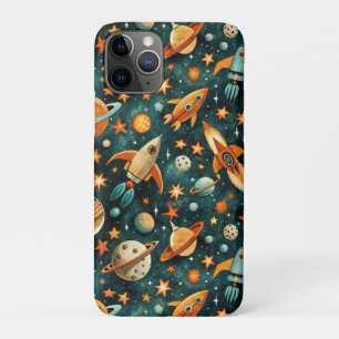 ruimtevaartuig Rocket Ships Pattern -Cosmos(3) Case-Mate iPhone Case