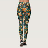ruimtevaartuig Rocket Ships Pattern -Cosmos(3) Leggings (Achterkant)
