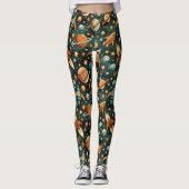 ruimtevaartuig Rocket Ships Pattern -Cosmos(3) Leggings (Voorkant)