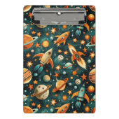  ruimtevaartuig Rocket Ships Pattern -Cosmos(3) Mini Klembord (Voorkant)