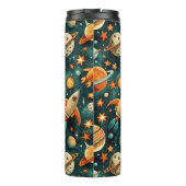  ruimtevaartuig Rocket Ships Pattern -Cosmos(3) Thermosbeker (Achterkant)