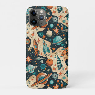 ruimtevaartuig Rocket Ships Pattern -Cosmos(4) Case-Mate iPhone Case