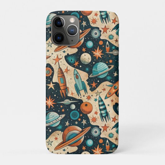 ruimtevaartuig Rocket Ships Pattern -Cosmos(4) Case-Mate iPhone Case (Achterkant)