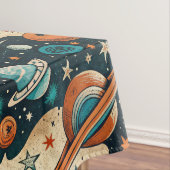  ruimtevaartuig Rocket Ships Pattern -Cosmos(4) Tafelkleed (Voorbeeld)