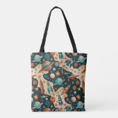 ruimtevaartuig Rocket Ships Pattern -Cosmos(4) Tote Bag (Achterkant)