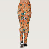 ruimtevaartuig Rocket Ships Pattern -Cosmos(5) Leggings (Achterkant)