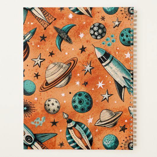 ruimtevaartuig Rocket Ships Pattern -Cosmos(5) Planner (Achterkant)