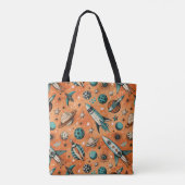 ruimtevaartuig Rocket Ships Pattern -Cosmos(5) Tote Bag (Achterkant)
