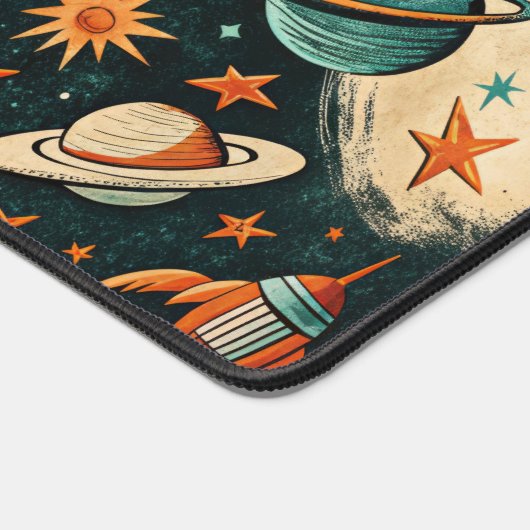 ruimtevaartuig Rocket Ships Pattern -Cosmos(6) Bureaumat (Hoek)