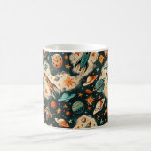  ruimtevaartuig Rocket Ships Pattern -Cosmos(6) Koffiemok (Center)