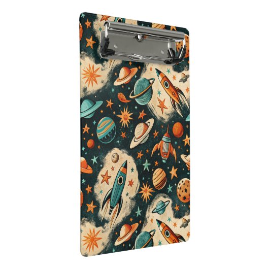  ruimtevaartuig Rocket Ships Pattern -Cosmos(6) Mini Klembord (Schuin)