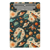  ruimtevaartuig Rocket Ships Pattern -Cosmos(6) Mini Klembord (Voorkant)