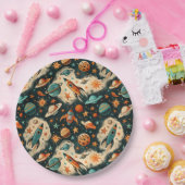 ruimtevaartuig Rocket Ships Pattern -Cosmos(6) Papieren Bordje (Feest)