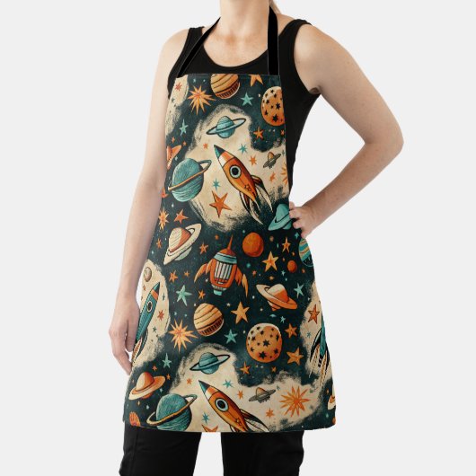  ruimtevaartuig Rocket Ships Pattern -Cosmos(6) Schort (Insitu)