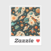  ruimtevaartuig Rocket Ships Pattern -Cosmos(6) Sticker (Vel)