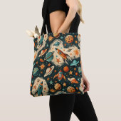  ruimtevaartuig Rocket Ships Pattern -Cosmos(6) Tote Bag (Dichtbij)