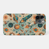 ruimtevaartuig Rocket Ships Pattern -Cosmos(7) Case-Mate iPhone Case (Achterkant (horizontaal))