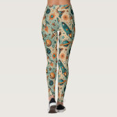  ruimtevaartuig Rocket Ships Pattern -Cosmos(7) Leggings (Achterkant)