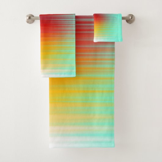 Ruimtevaartuig terugkeer plasma veld kleuren Abstr Bad Handdoek (Insitu)