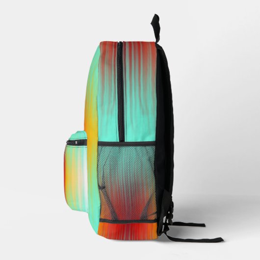 Ruimtevaartuig terugkeer plasma veld kleuren Abstr Bedrukte Rugzak (Rechts)