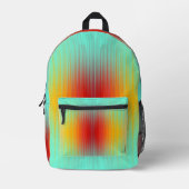 Ruimtevaartuig terugkeer plasma veld kleuren Abstr Bedrukte Rugzak (Voorkant)