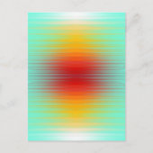 Ruimtevaartuig terugkeer plasma veld kleuren Abstr Briefkaart (Voorkant)