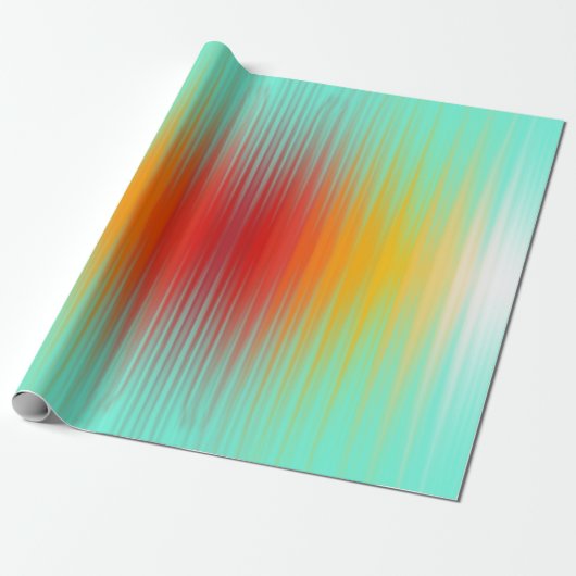 Ruimtevaartuig terugkeer plasma veld kleuren Abstr Cadeaupapier (Uitgerold)