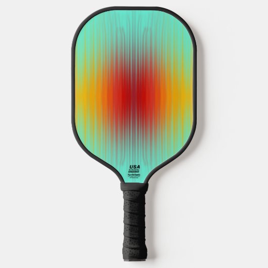Ruimtevaartuig terugkeer plasma veld kleuren Abstr Pickleball Paddle (Voorkant)