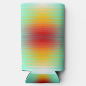 Ruimtevaartuig terugkeer plasma veld kleuren Abstr Seltzer Blikjeskoeler (Achterkant)