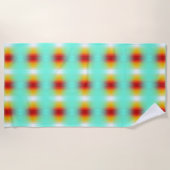 Ruimtevaartuig terugkeer plasma veld kleuren Abstr Strandlaken (Voorkant)