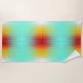 Ruimtevaartuig terugkeer plasma veld kleuren Abstr Strandlaken (Voorkant)