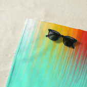 Ruimtevaartuig terugkeer plasma veld kleuren Abstr Strandlaken (In situ)