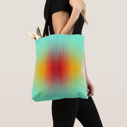 Ruimtevaartuig terugkeer plasma veld kleuren Abstr Tote Bag (Dichtbij)