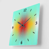 Ruimtevaartuig terugkeer plasma veld kleuren Abstr Vierkante Klok (Hoek)